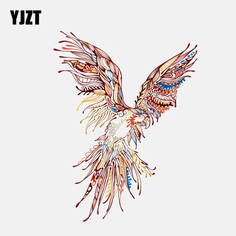 

YJZT 13CM*17.3CM Individual Eagle Print Decal PVC Decoration Car Sticker 11-01203
