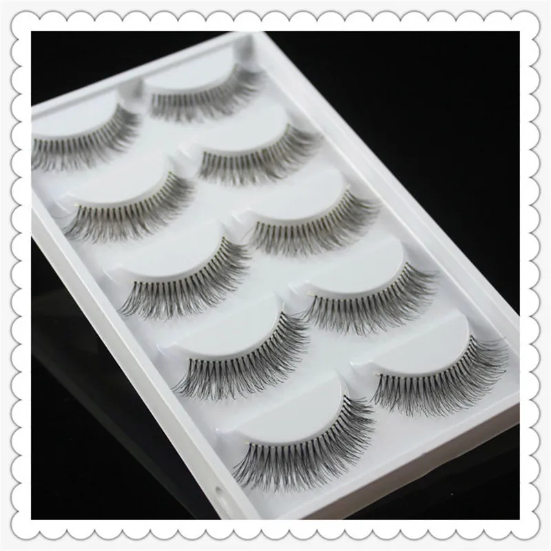 5 пары накладных ресниц ручной работы Ресницы для наращивания натуральных