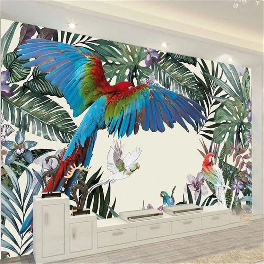 Пользовательские обои 3d фото фрески скандинавский ручной рисунок искусственный