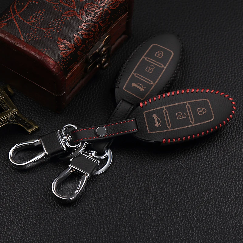 Модный мужской кожаный чехол для ключей с дистанционным управлением Nissan Infiniti EX FX