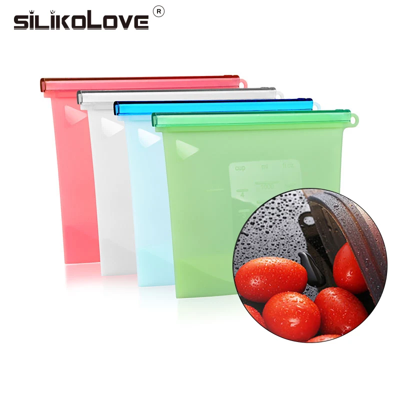 Домашний пищевой контейнер SILIKOLOVE для холодильника многоразовые