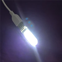 1pcs m370y portable mini usb white led lamp light emitting diodes camping night keyboard lamp high quality on sale
