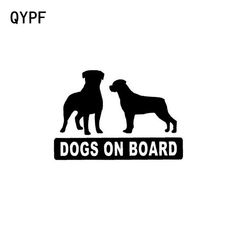 QYPF 15 8 см * 10 9 собаки на доске Виниловая наклейка для автомобиля мотоцикла