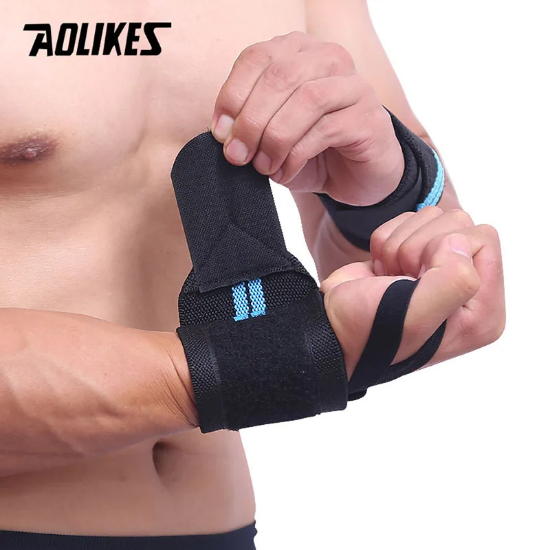 AOLIKES, 1 пара, браслет, поддержка запястья, для тяжелой атлетики, для тренажерного зала, для тренировок, поддержка запястья, бандаж, ремни, обертывания, Кроссфит, пауэрлифтинг