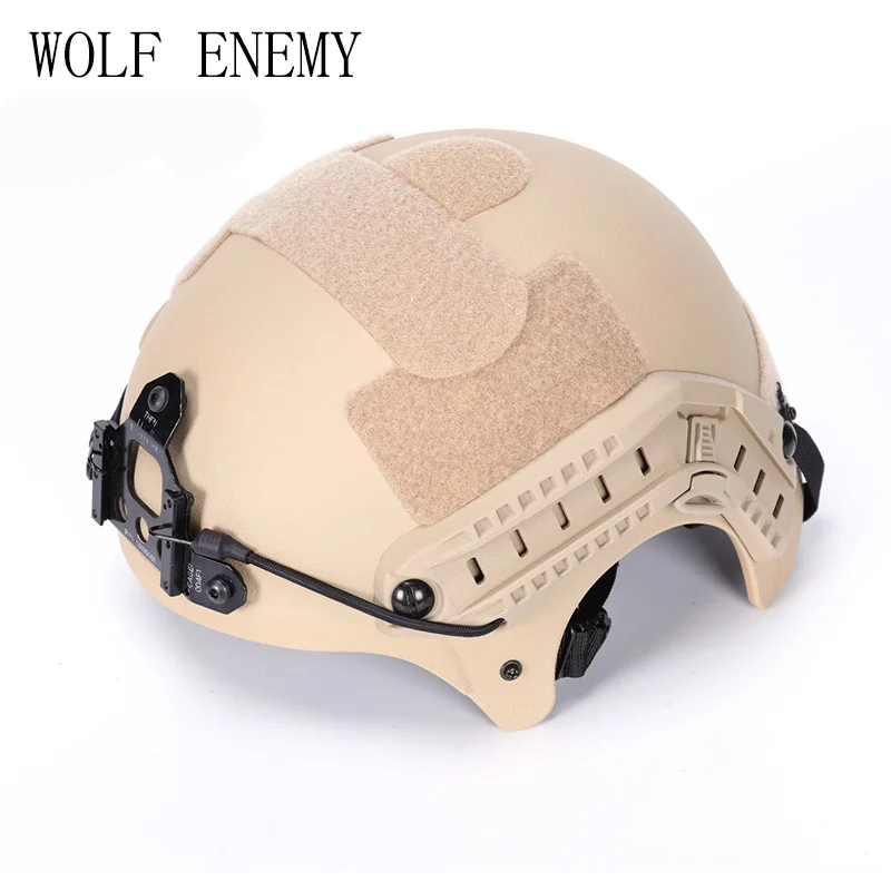 Шлем CS с декоративным узором для улицы креплением NVG и боковым направляющим