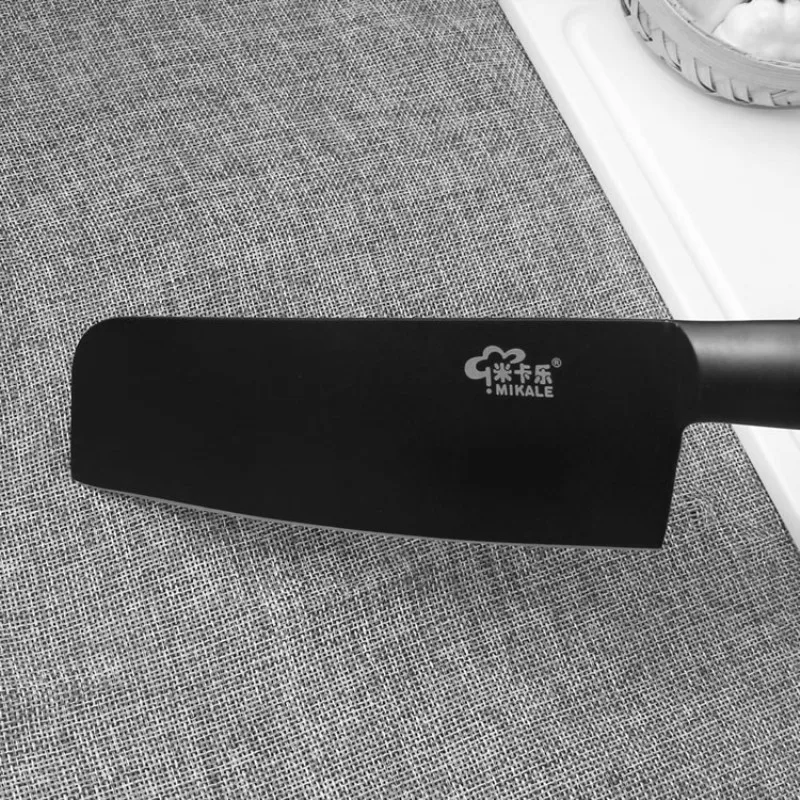 Набор черных кухонных ножей из нержавеющей стали нож шеф повара Santoku для нарезки