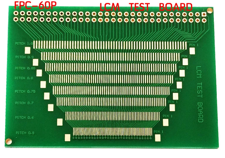 1 шт. 60PIN 0 5-1 мм штырьковый шаг 2 0-3 5 дюймов TFT LCD SMD для DIP Адаптерная плата 54