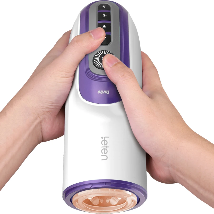 Leten автоматический телескопический Мужской мастурбатор перезаряжаемые секс