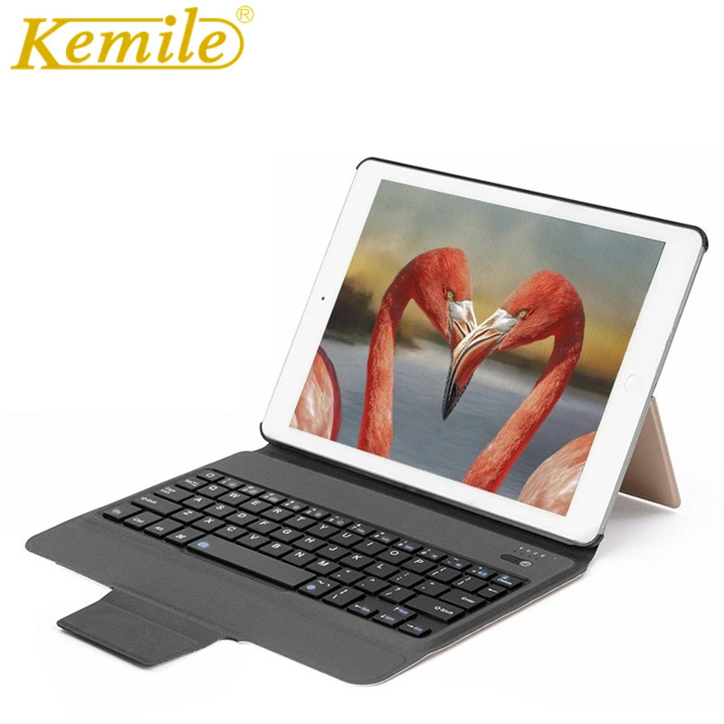 Чехол для iPad 2017 2018 9 7 Вт с Bluetooth клавиатурой ультратонкий кожаный чехол-подставка