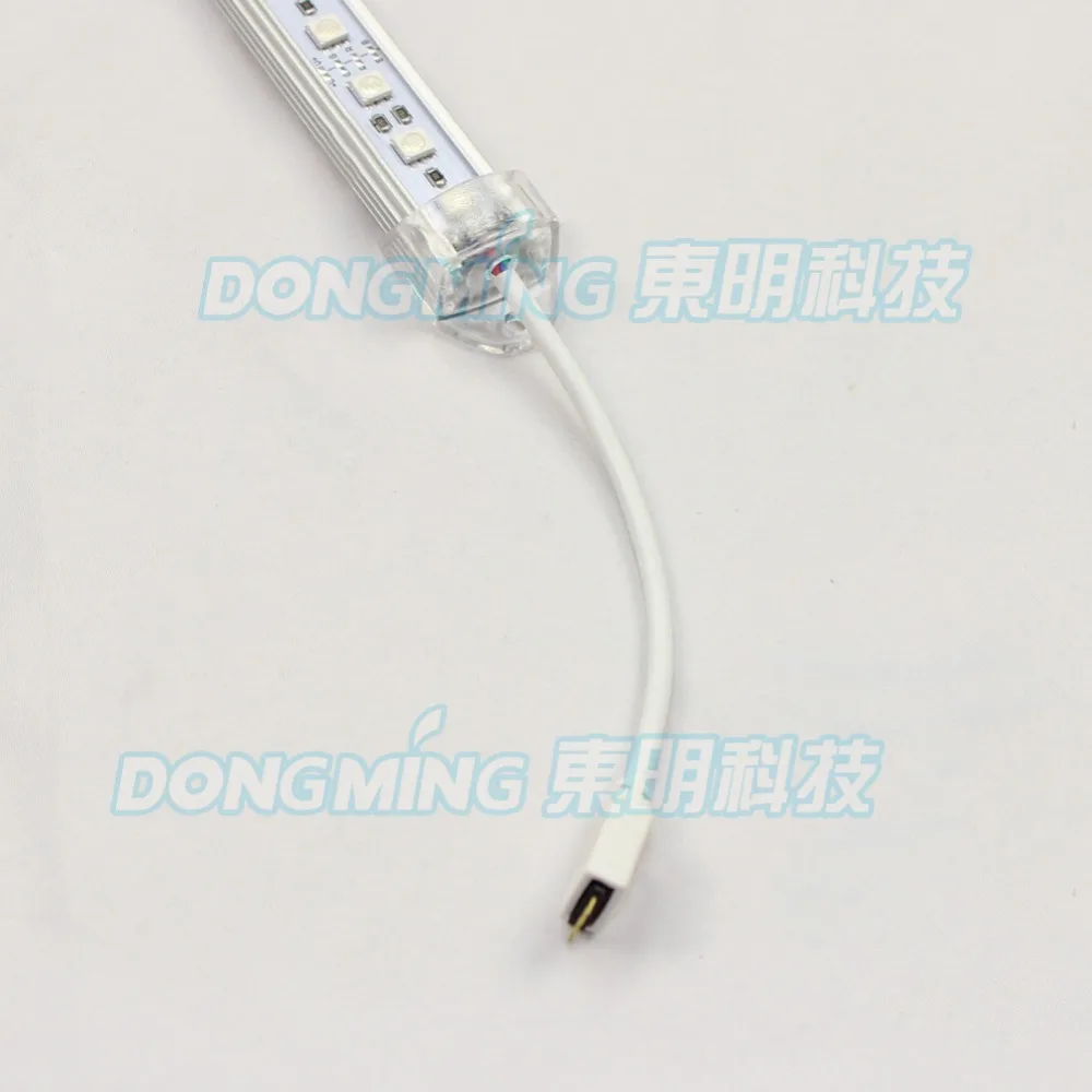15 шт. led алюминиевый U Профиль 12В 36leds 4Pin подключение молочный/прозрачный ПК крышка