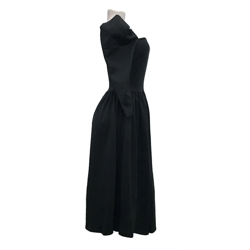 2018 Spring Square Neck Long Sleeve Women's Dress 50s 60s Audrey Hepburn Style Retro Dresses Women Beautiful Princess Party | Женская