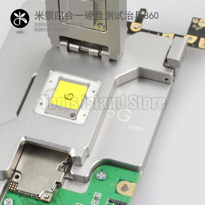 

5 in 1 HDD hard disk test stand Repair For iphone 5G 5S 5C 6G 6P SE NAND Flash Memory CHIP IC Motherboard fixture Tester