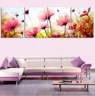 4 шт.компл. вышивка сделай сам, наборы для вышивки, розовые цветочные узоры, Набор для вышивки крестиком, декоративная картина