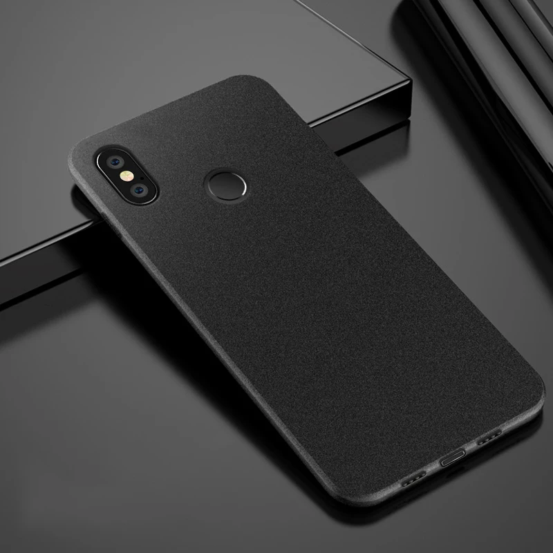 Чехол UPaitou для Xiaomi Redmi 7A Note 7 5 4 4X 5A Prime 6 K20 Pro 6A S2 GO с защитой от отпечатков пальцев, мягкий матовый Ультратонкий чехол из ТПУ - Цвет: Black