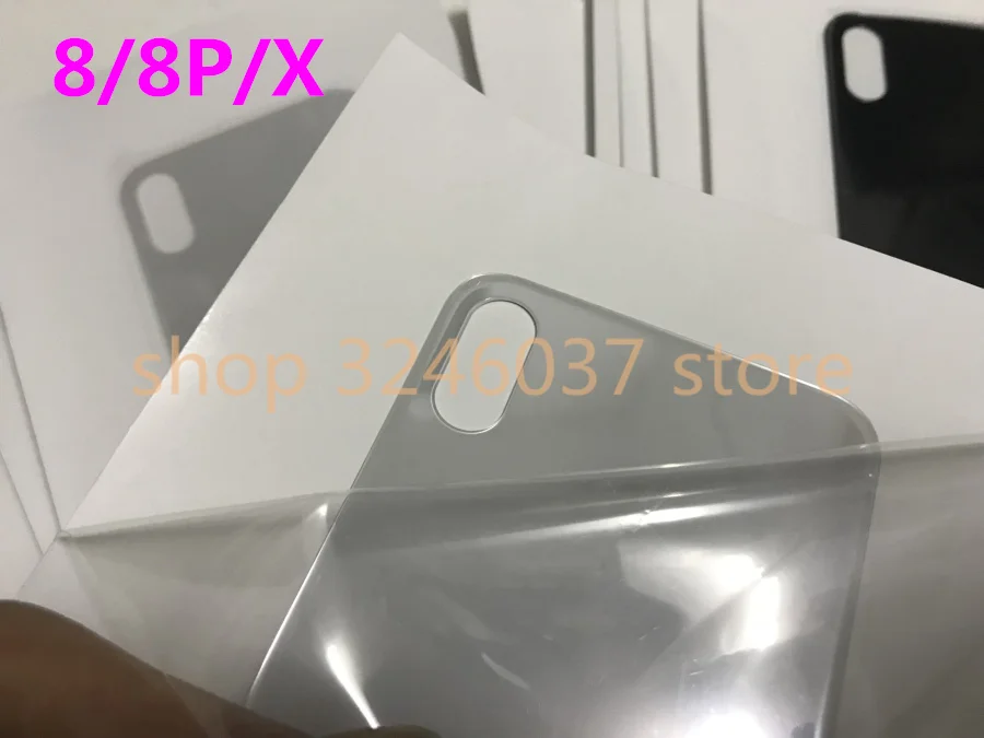 10 шт./лот новый оригинальный качественный корпус чехол для iphone 8 plus X стеклянная