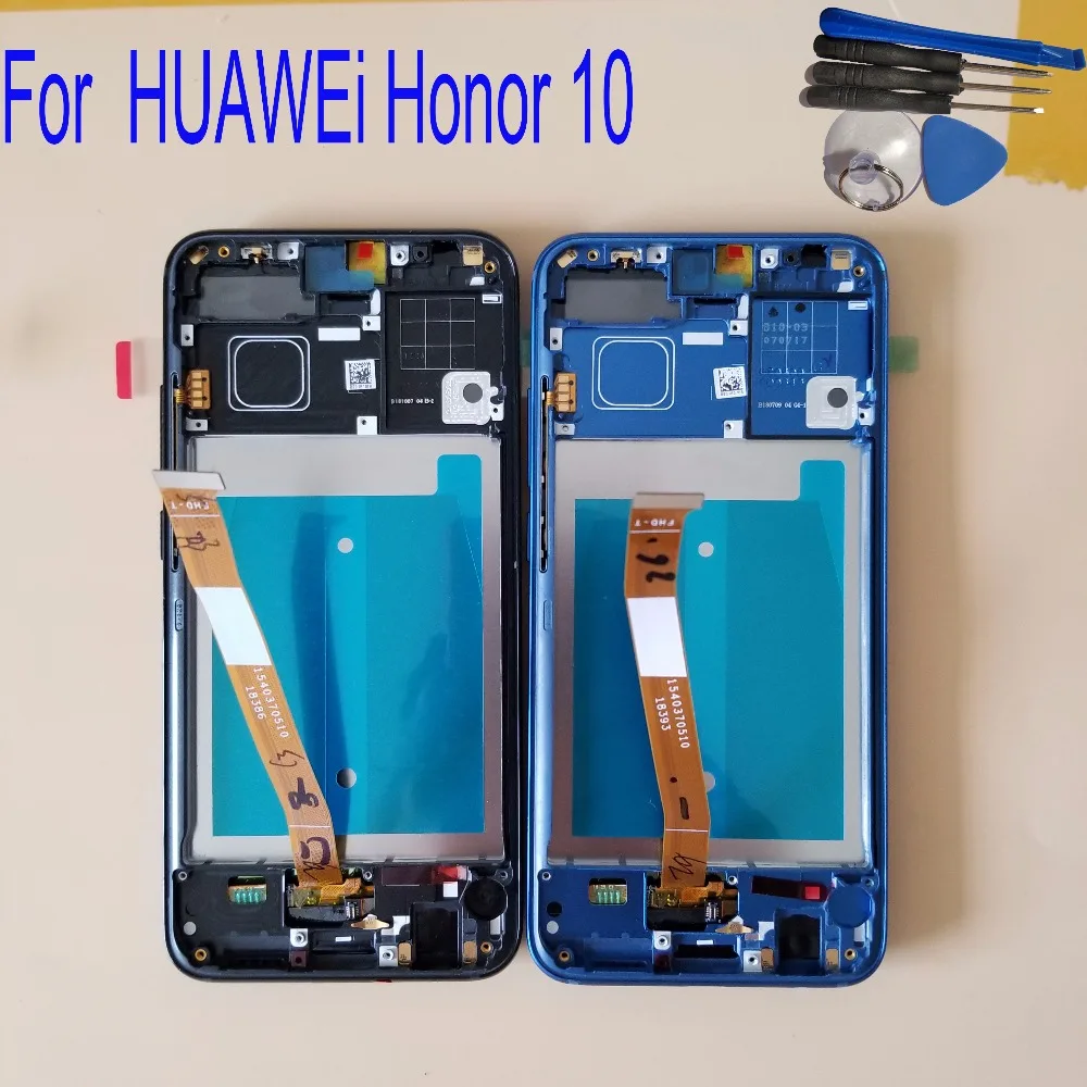 

5.84"For Huawei Honor 10 LCD Display With Frame Touch Screen Digitizer Fingerprint Sensor COL-AL10 COL-L29 COL-L19 COL-TL10