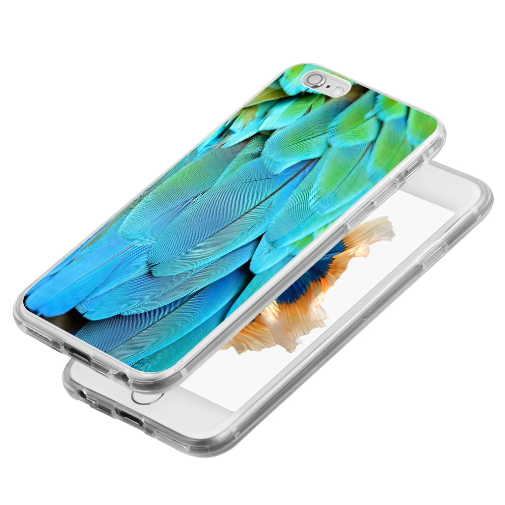 Красочный Попугай Перо легкий телефон чехол для Huawei iphone 8 Plus x|Чехлы-накладки| |