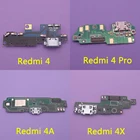 Док-станция Micro USB, разъем для зарядки, плата порта зарядного устройства с микрофоном, модуль для Xiaomi Redmi Hongmi 4, 4pro, 4A, 4X