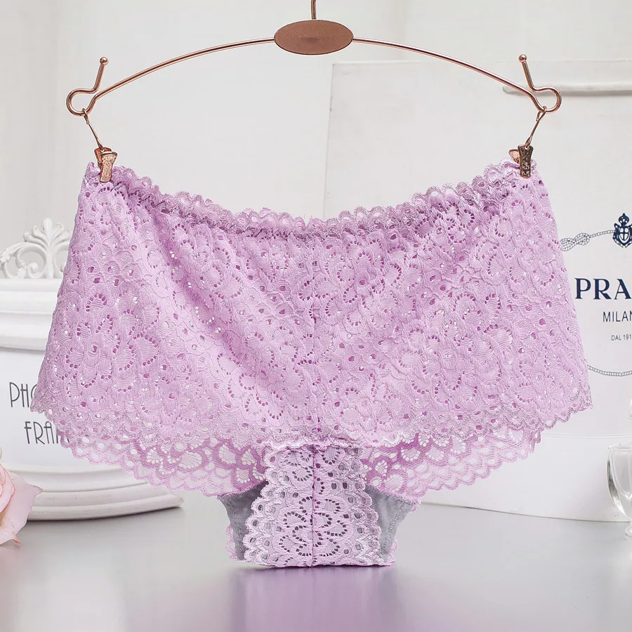 Бесплатная доставка новинка кружевные боксеры без следов на талии женское