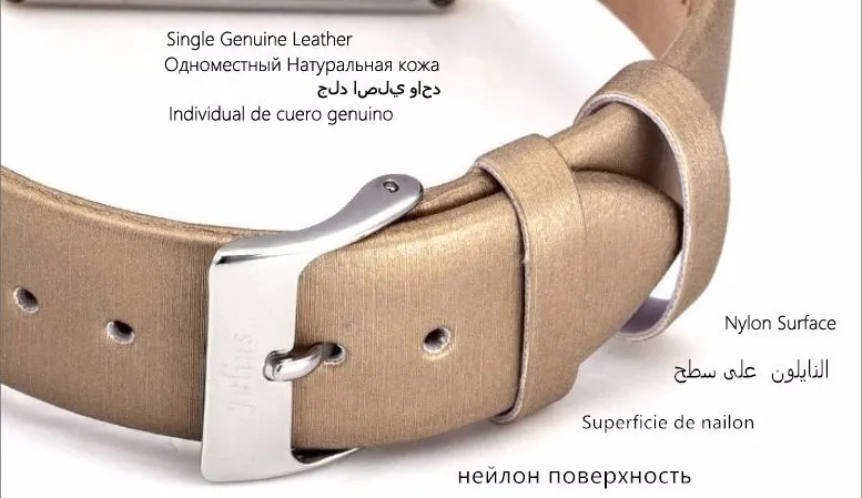 Топ Юлий леди женские наручные часы элегантный простой квадратный Мода часов платье браслет нейлон кожа девушка подарок на день рождения JA-354