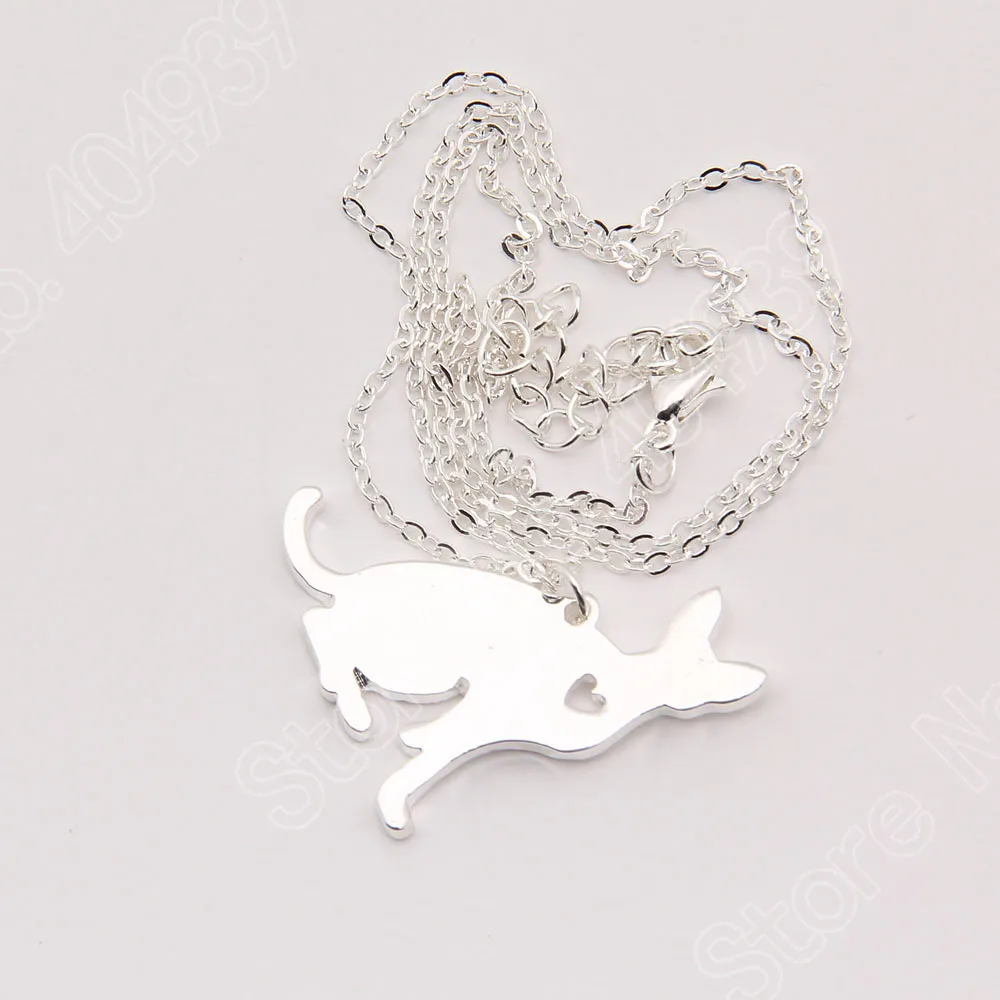 Ожерелье с подвеской в виде кошки Sphynx силуэт любимого питомца чокер чулок