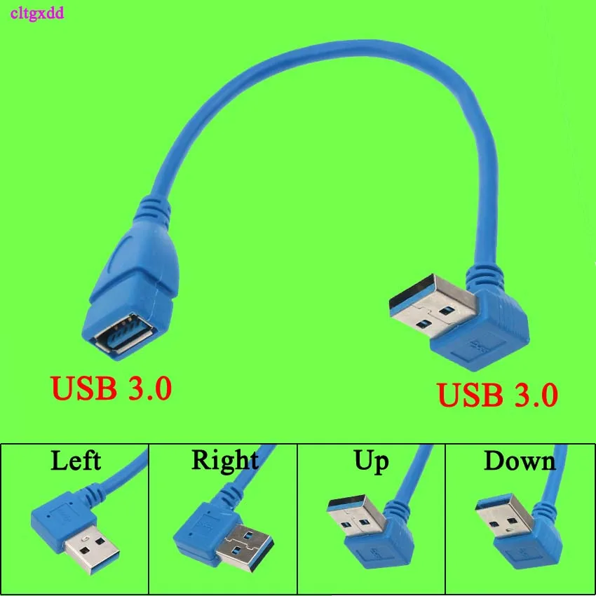 USB3.0 Удлинительный кабель правый/левый/вверх/вниз папа Мама синхронизация данных
