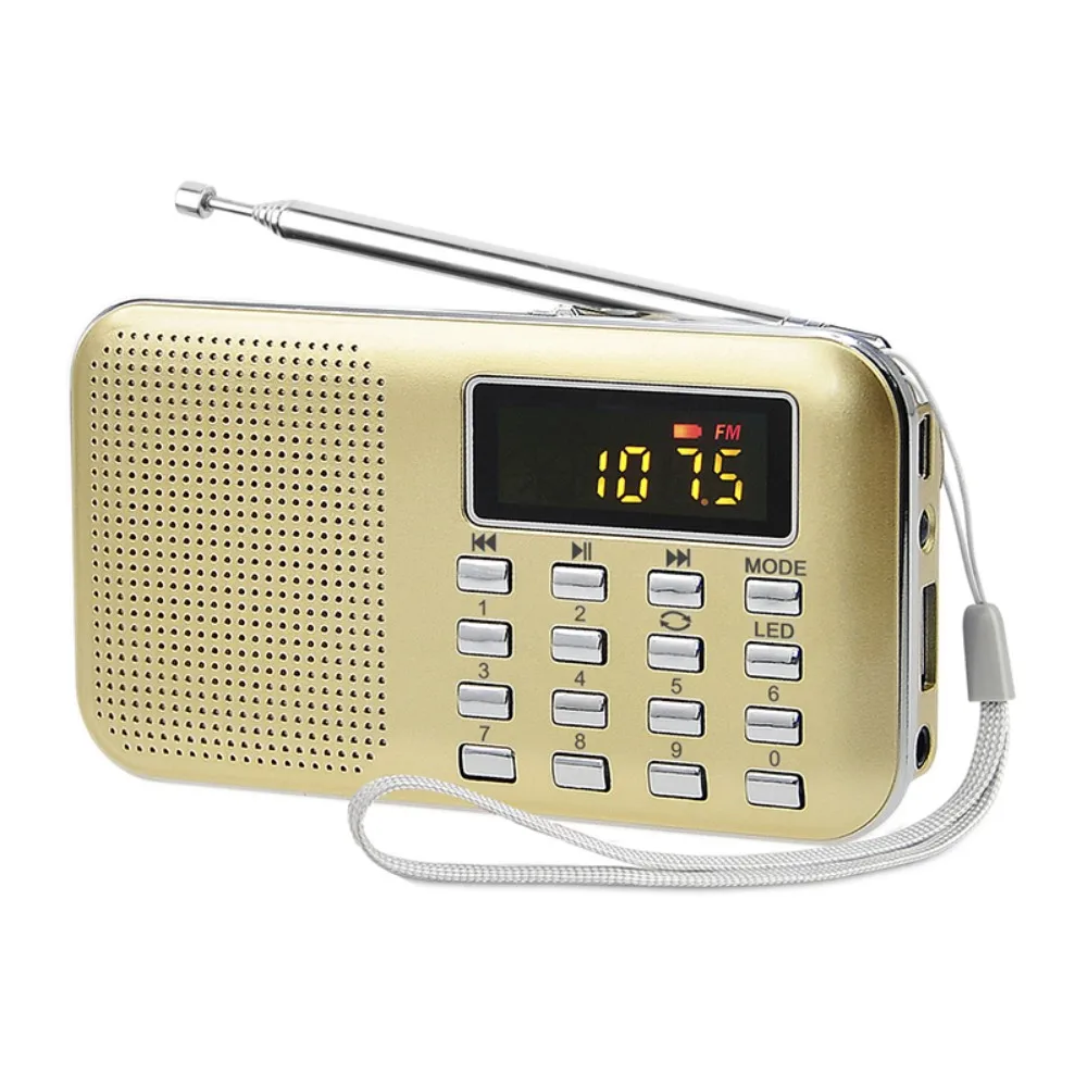 Ультра тонкий мини динамик L 218 карта отключение памяти MP3 плеер старый радио