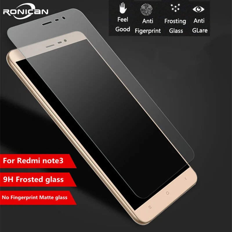 RONICAN 9H матовое закаленное стекло для XiaoMi RedMi Note 3 pro Note3 5," Защита экрана без отпечатков пальцев матовое стекло защитная