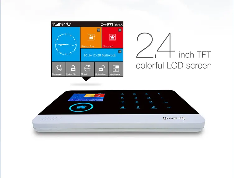 Yobang Securitywifi 4G Alarm System FR ES PL DE Switchable APP Remote Control RFID card Wireless Home Security WIFI | Аварийный сигнал