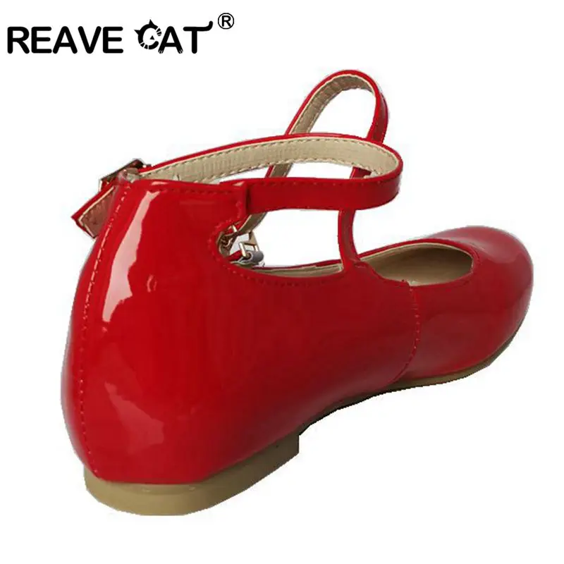 Женские туфли на плоской подошве REAVE CAT большие размеры 30 47 US16 милые из