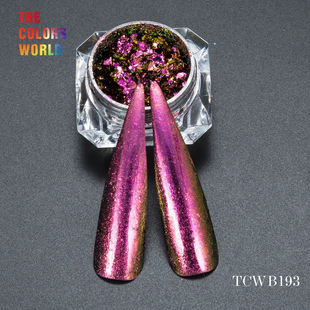 Искусственные хлопья с волшебным эффектом TCWB193 большого размера хамелеон для