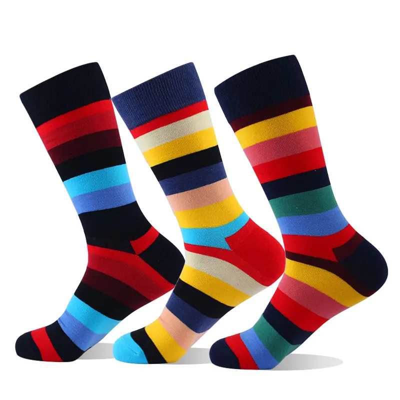 Moda sockmark бренд 2020 мода длинные носки Мужчины чесаный хлопок Новые цветные