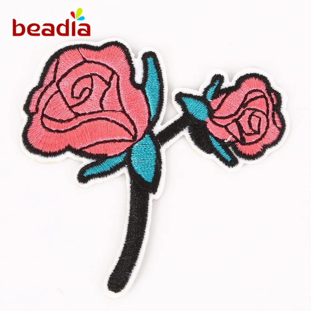 11 шт./компл. разноцветные нашивки с цветами железная текстура Пришивные наклейки