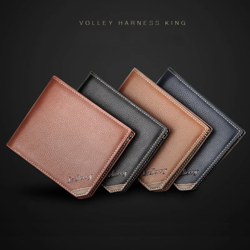 2017 Мужская Винтаж Короткие Кошельки Новой Англии стиль Мужской Дизайнер Кожа PU