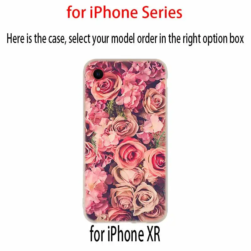 Romantic Silicone Soft Case For iPhone 13 12 11 Pro X XS Max XR 6 6S 7 8 Plus Mini SE 2020 Red butterfly on white roses flower | Мобильные