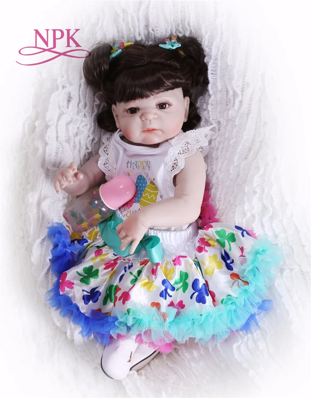 

Полностью силиконовая кукла-младенец, 23 дюйма, 55 см, игрушки для девочек, реалистичные куклы для младенцев, Супер детская Водонепроницаемая ...