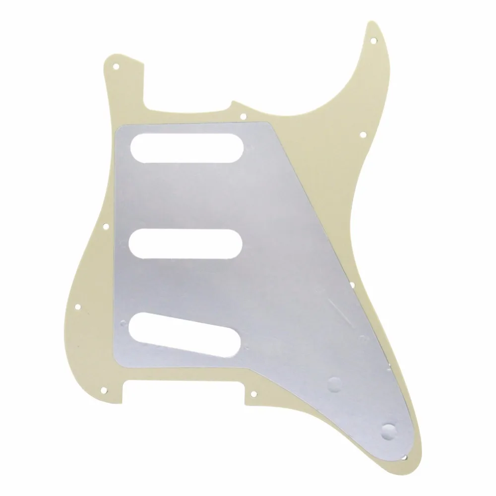 Набор состаренных перламутровых левшей SSS электрогитара Strat Pickguard задняя