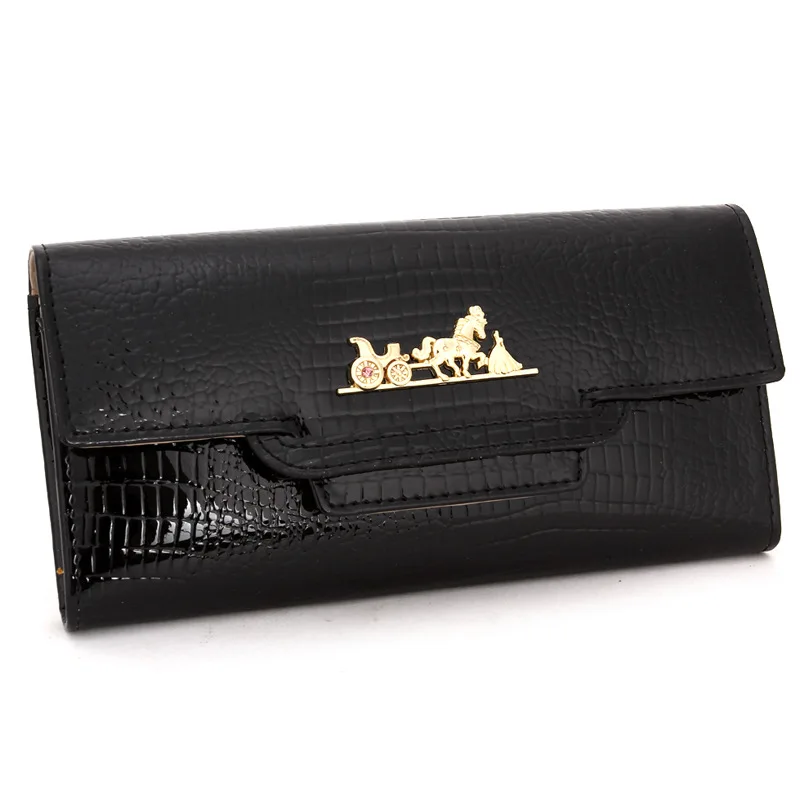 Женские кошельки высококачественный кожаный кошелек модные женские на застежке