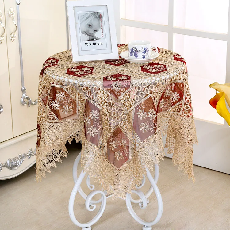 Европейский Hallow вышитые Скатерти Классическая прямоугольник скатерти для