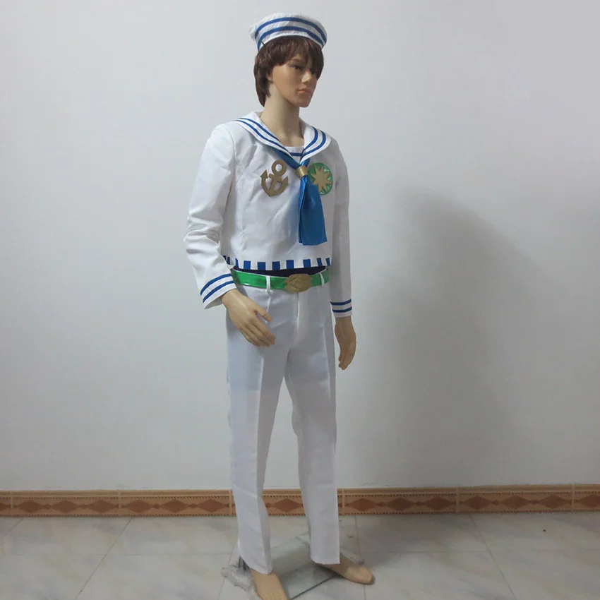 Необычное приключение JoJo костюм для косплея Josuke Higashikata униформа Хэллоуина наряд