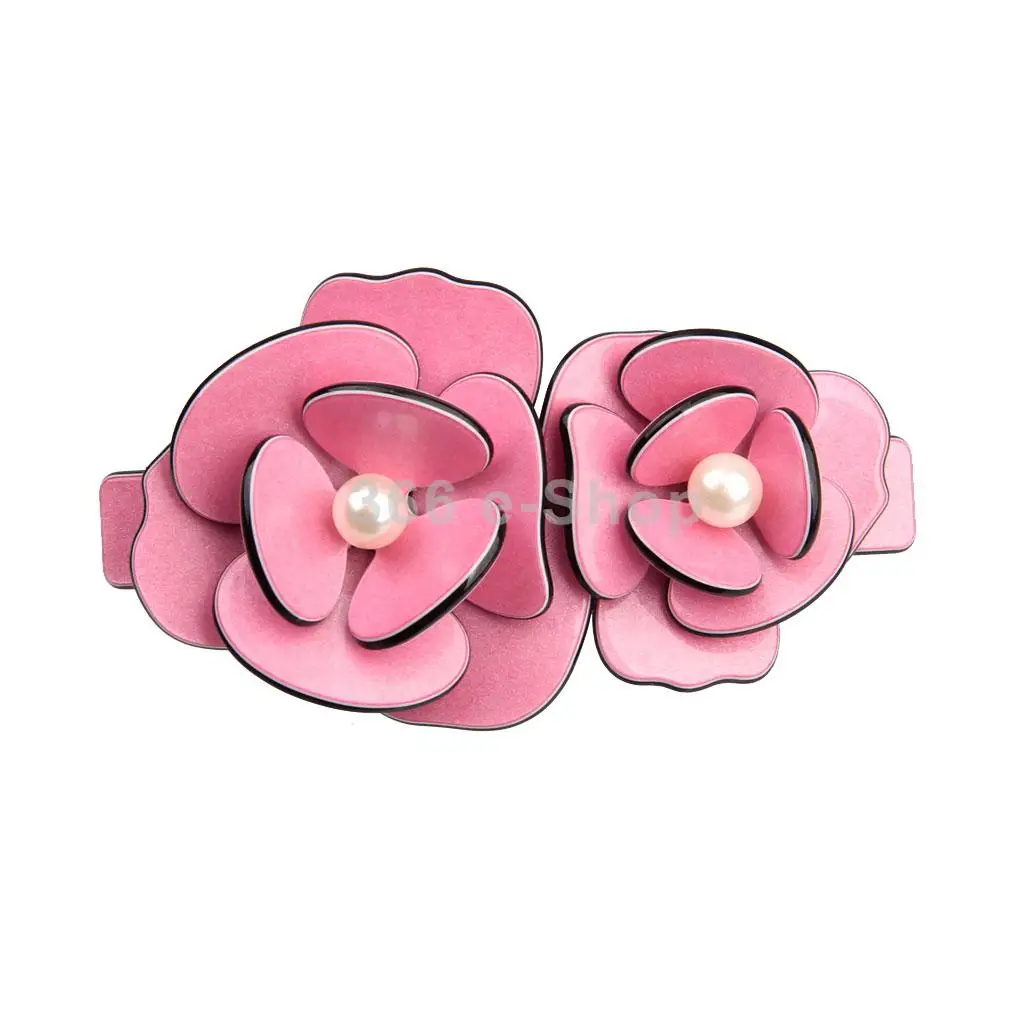 Acrylic Faux Pearls Rose Flower Hair Clip Hairpin Headdress Accessories For Bridal Wedding |