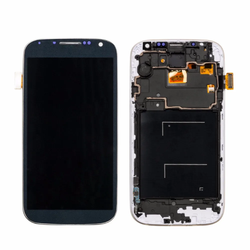 20 шт./лот S4 i9500 ЖК-дисплей для SAMSUNG Galaxy с рамкой GT-i9505 i9505 i9506 i9515 i337 сенсорный экран
