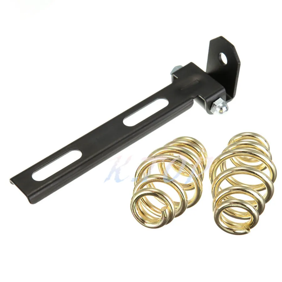 Solo кожаное сиденье + золотые пружины монтажный кронштейн подходит для Harley Chopper