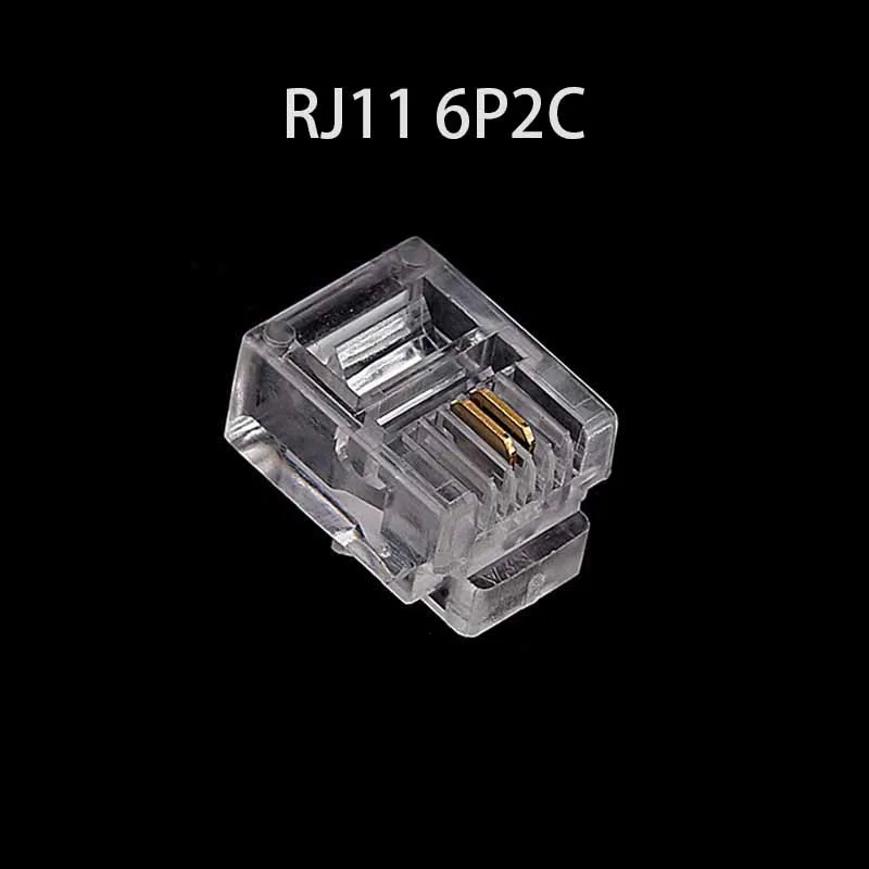 Прочная модульная штепсельная вилка RJ11 6P2C для телефона 20 шт./лот с