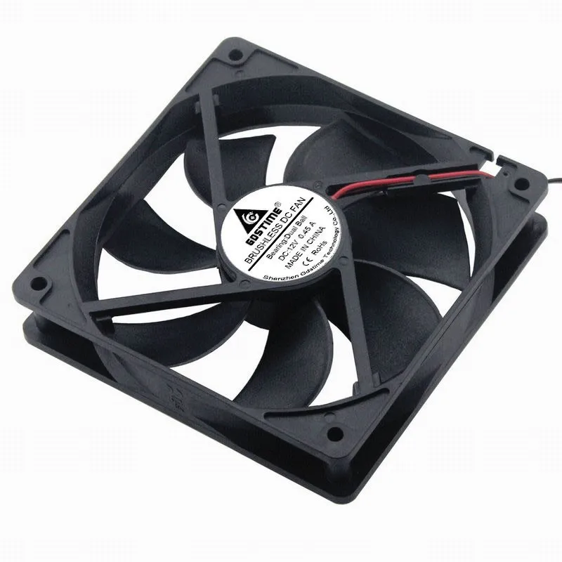 Gdstime 10 шт. 120 мм x 25 12 см шариковый подшипник DC В PC корпус охлаждающий вентилятор *