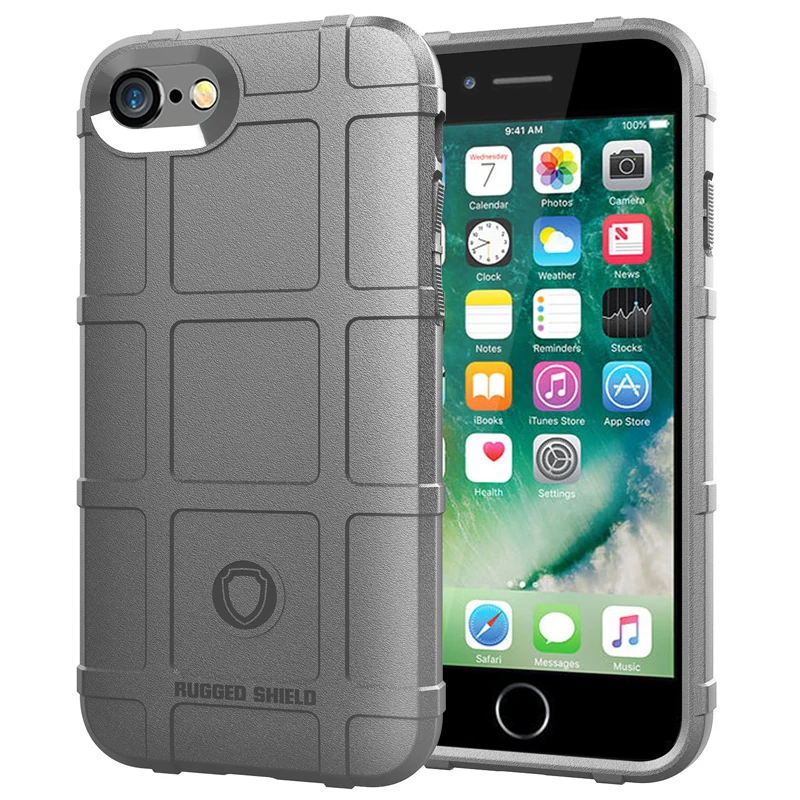 360 Degree Full Body Protection Case for IPhone 7 8 Soft TPU Thick Solid Armor Tactical Protective Cover | Мобильные телефоны и