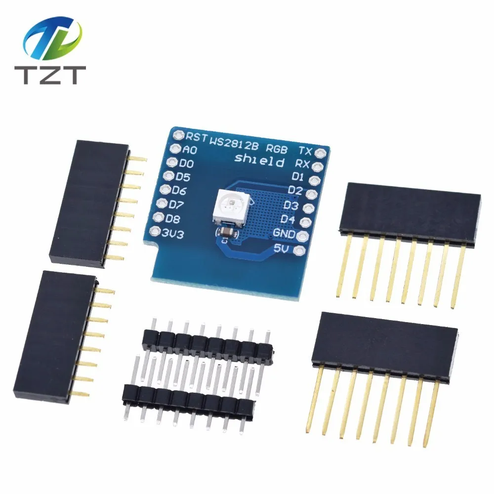 Esp8266 D1 Mini Pro Wifi макетная плата Nodeu Ws2812 Rgb Dht11 Dht22 Am2302 реле Ds18b20 Bmp180 мотор для Wemos Diy Kit - Цвет: WS2812 RGB