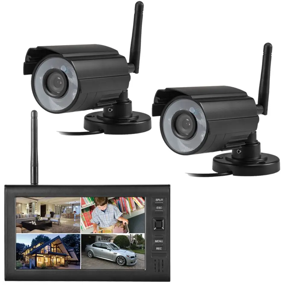 2,4G беспроводная домашняя система безопасности видео рекордер Wifi DVR рекордер Комплект для домашнего офиса дневное/Ночное наблюдение - Цвет: Розовый