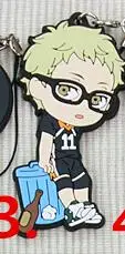 1 шт. аниме брелок Haikyuu! Nekoma Karasuno старшеклассница с подвеской в виде волейбола, брелок kulcstarto Llaveros - Цвет: 3