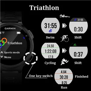 Garmin Forerunner 735XT gps+ часы ГЛОНАСС Мути-Спорт наручные часы 5ATM монитор сердечного ритма во время сна карта смарт-уведомления для бега